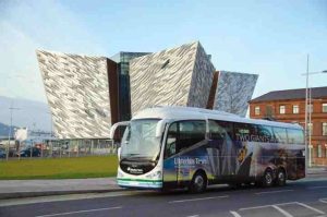 Ulster Bus Coach Outside Titanic Belfast